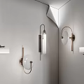 Modern Wall Lamps with Various Stylish Designs Mounted on Gray Wall for Contemporary Decor