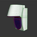 Modern White And Purple Wall Mounted Liquid Soap Dispenser For Home Use