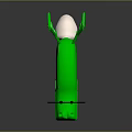 3D Green Dragon Character With Angry Expression Sharp Teeth Wings Standing Legs And Snake-like Body
