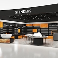 Modern duty-free high-end duty-free shop space 3d model