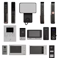 Smart Home Security Devices Including Door Locks Cameras And Control Panels 3d model