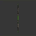 Handcrafted Wooden Bow With Green Leaves And Natural Vine Accents Design