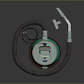 Green Household Vacuum Cleaner With Flexible Hose And Handle For Daily Cleaning