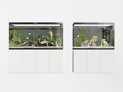 Fish Tank Ornamental Fish Tank Aquarium Tropical Fish Golden Dragon Fish Tank Cabinet Decorative Cabinet 3d model