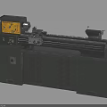 Industrial Lathe Machine With Control Panel Lathe Bed And Metalworking Components