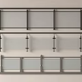 Modern Glass Railings With Metal Frames And Different Panel Designs