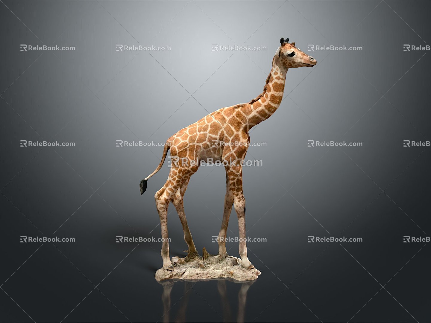 Giraffe Low Model Giraffe African Animal Toy Giraffe Muppet Toy Animal Cartoon Giraffe 3d model