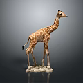 Decorative Giraffe Figurine Ornament For Home Living Room Decor Accessories