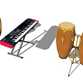 High Quality Musical Instruments Including Keyboard Congas Bongos And Percussion Gear