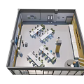 Classroom Laboratory 3d model