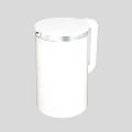 White Insulated Thermos Flask Daily Electrical Appliance with Modern Handle and Sleek Design
