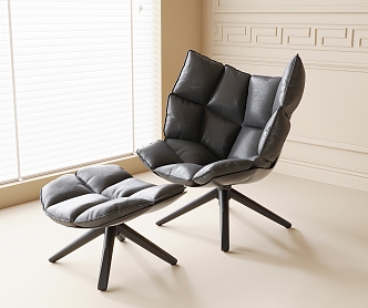 Modern Leisure Chair Single Chair Single Sofa 3d model