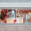 Modern Window Clothing Store Window 3d model