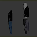 Diverse Clothing Collection with Jackets and Pants in Multiple Colors and Styles
