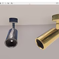 Modern Ceiling Spotlights In Black And Golden Finish For Interior Lighting