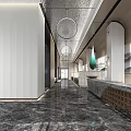 Modern reception area 3d model