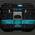 Durable Black And Teal Toolbox With Serial Number 280 7653 And Sturdy Design