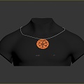 Modern Necklace Ornament 3d model