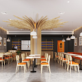 Modern Restaurant 3d model