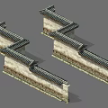 Traditional Building Exterior Wall With Tile Roof And Brick Structure Design