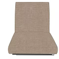 Beige Fabric Single Sofa Modern Design With Metal Legs And Comfortable Upholstered Seat