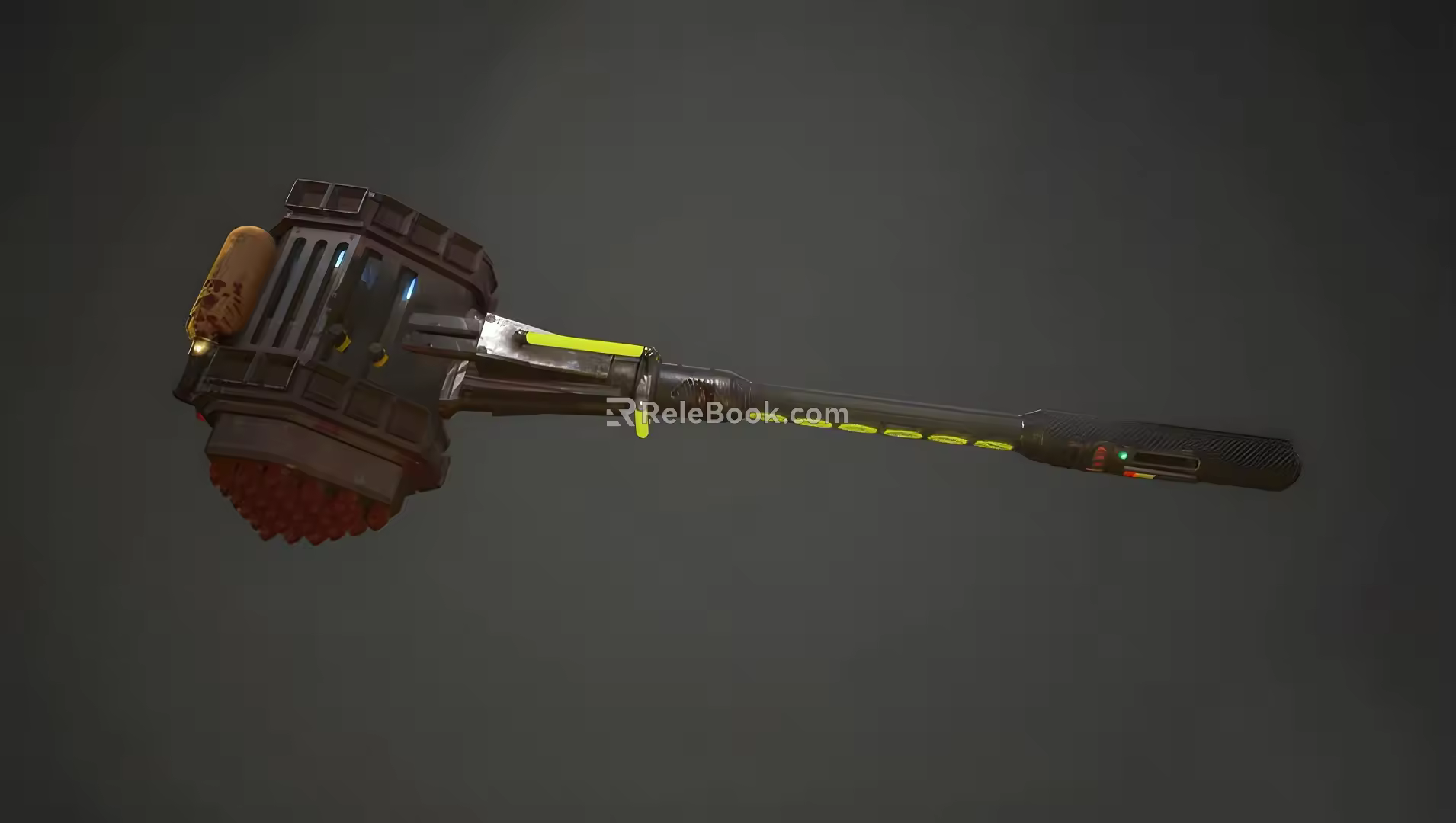 Sci-fi Warhammer Sci-fi Game Technology Props Hammer Warhammer Weapon 3d model
