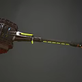 Sci-fi Warhammer Sci-fi Game Technology Props Hammer Warhammer Weapon 3d model