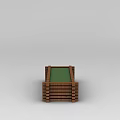 Tech Exhibition Hall Long Wooden Display Cabinet With Green Countertop And Modern Design