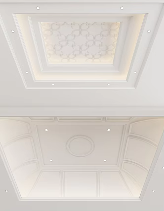 European-style ceiling 3d model