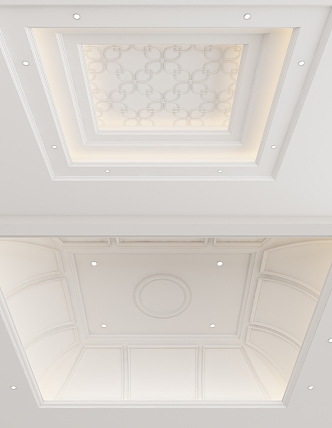 European-style ceiling 3d model