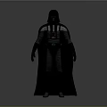 Darth Vader Detailed Full Body Costume With Black Cloak And Helmet
