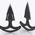 Darts Hidden weapon Shuriken 3d model