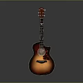 High Quality Acoustic Guitar With Sunburst Finish And Mahogany Body Design
