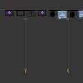 Projection Monitoring System Setup With Multiple Cameras Projectors And Screens