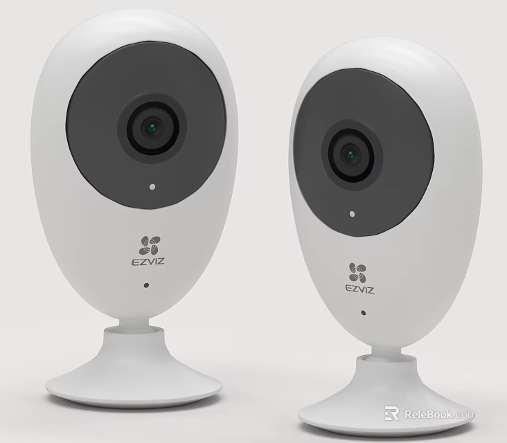 EZVIZ Home Security Cameras White Design Two Units For Indoor Use 3d model 