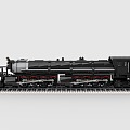 Lego toy blocks retro train steam train high-speed rail light rail 3d model