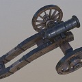 Cannon Battery Ancient Cannon 3d model