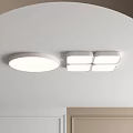 Modern Simple LED Ceiling Lights With Round And Square Shapes For Home Lighting Design 3d model