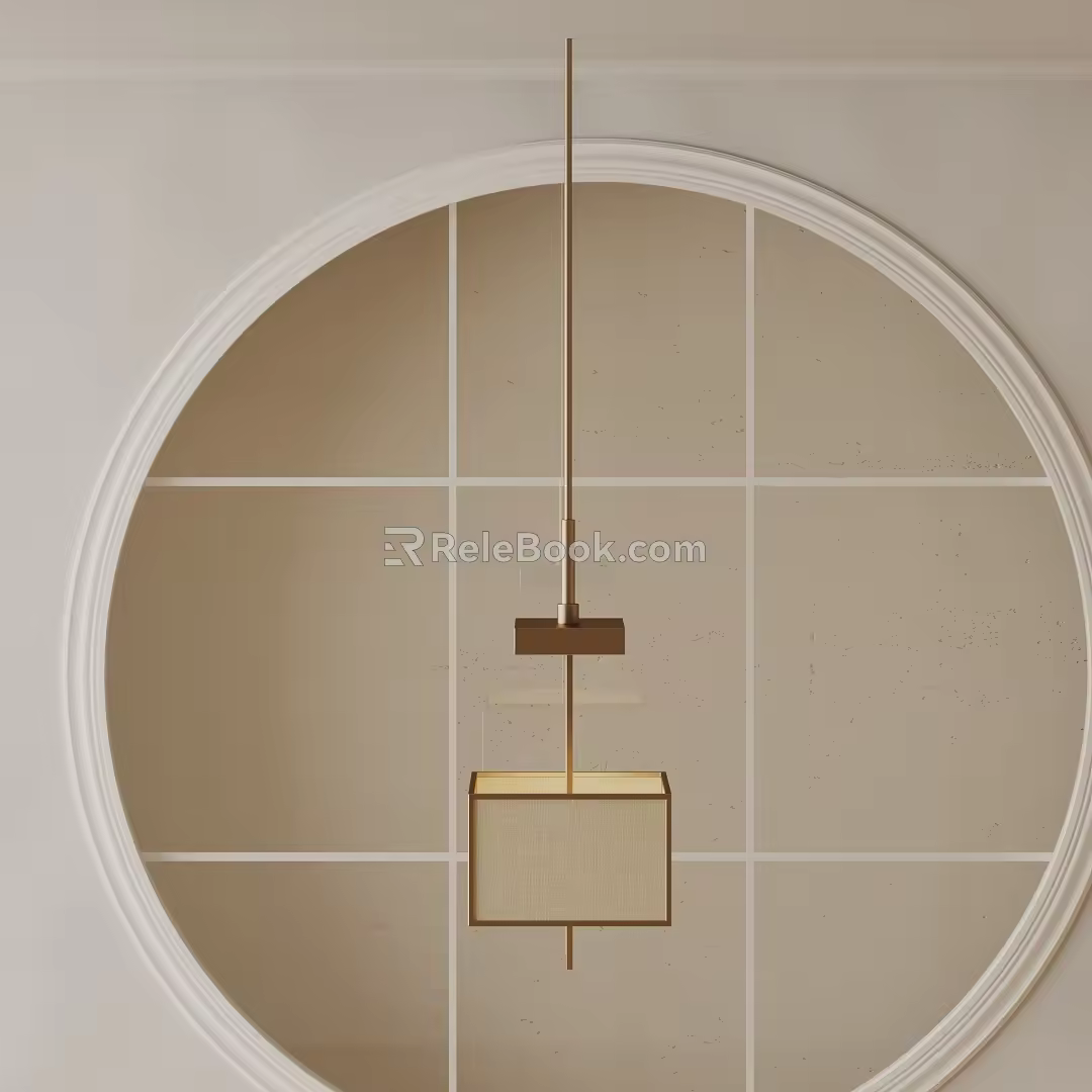 Modern chandelier 3d model