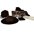 Stylish Travel Shoes With Vintage Suitcase Hat Notebook And Map
