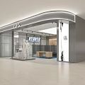 GXG Clothing Store Modern Exterior With Glass Front And Mannequin