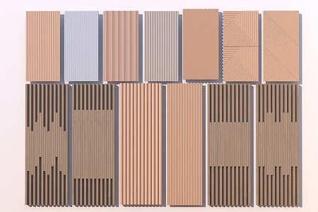 Modern background wall decorative panel wall panel 3d model