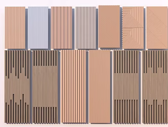 Modern background wall decorative panel wall panel 3d model