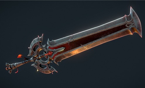 Weapon Sword European Weapon Knife 3d model