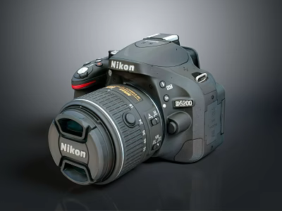 Nikon D3500 High Quality Digital Camera With Professional Lens And Ergonomic Design 3d model