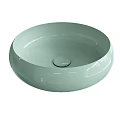 Round Beige Ceramic Wash Basin With Smooth Surface And Modern Design 3d model