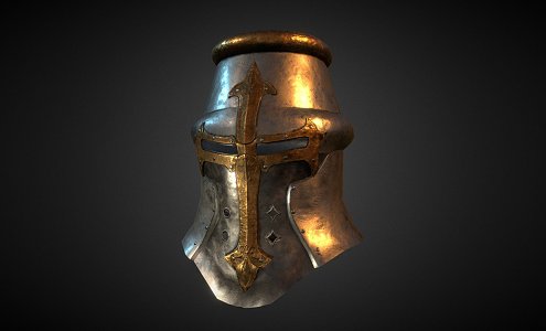 Medieval helmet 3d model