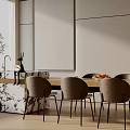 Modern table combination 3d model