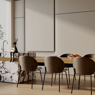 Modern table combination 3d model