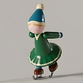 Skating Doll 3d model